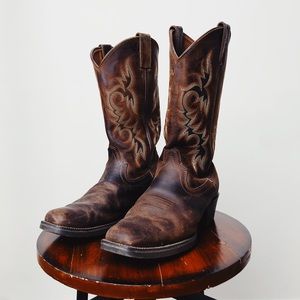 Mens Justin Western Boots, Size 9